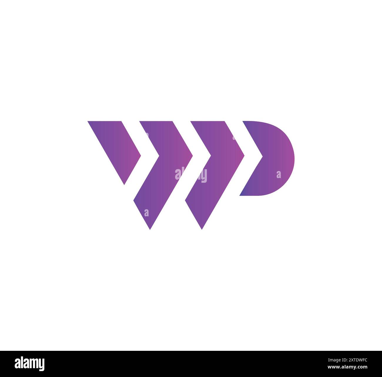 Moderne Letter WP PW Logo Design Vektorvorlage. Monogramm-Symbol für Buchstaben pw-Initialen. wp-Logo, wp-Symbol, wp-Buchstabe, wp-Initial, pw-Logo, pw-Symbol, pw, wp Stock Vektor