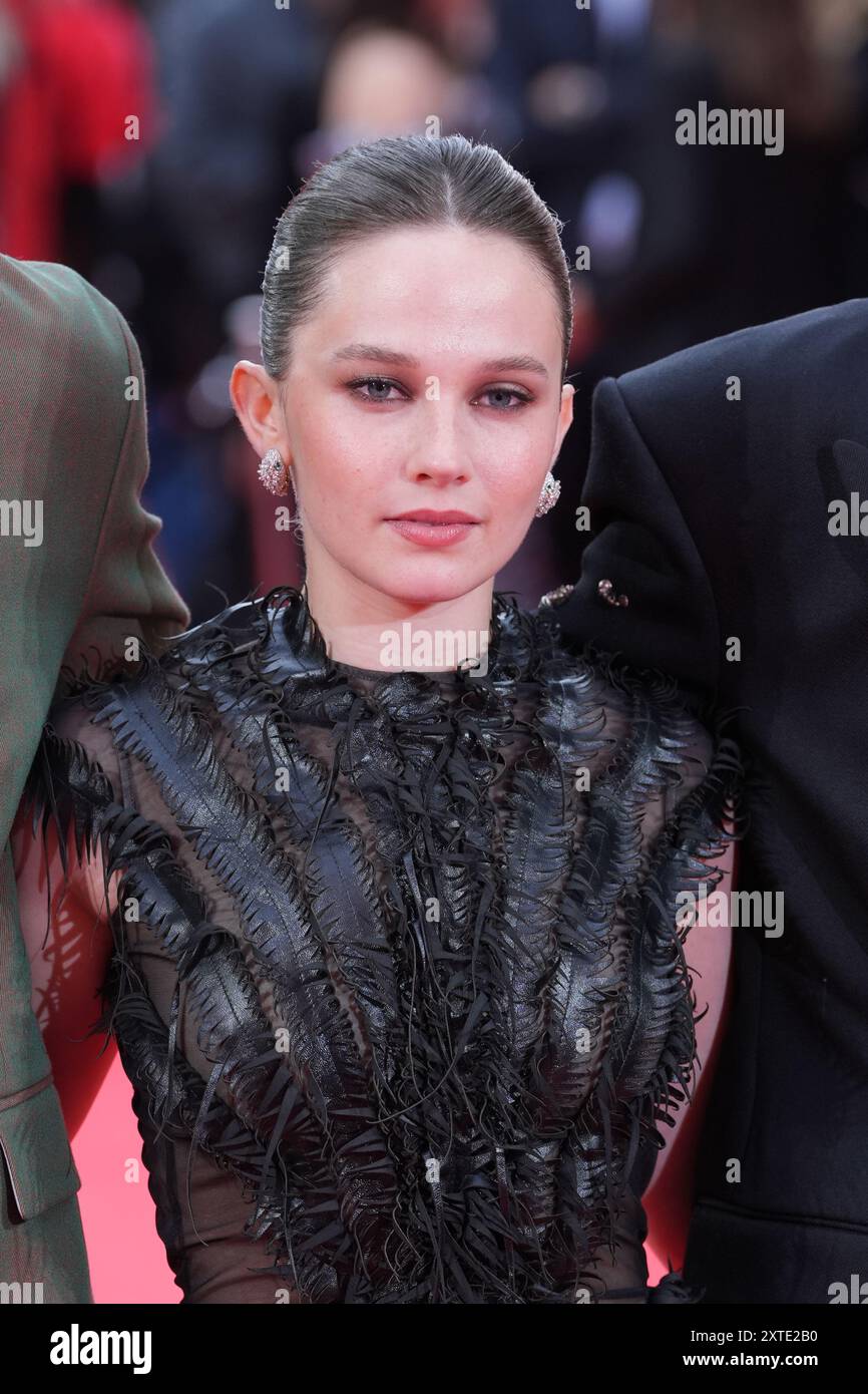 Cailee Spaeny nimmt an der britischen Gala-Vorführung von Alien: Romulus am Cineworld Leicester Square in London Teil. Bilddatum: Mittwoch, 14. August 2024. Stockfoto