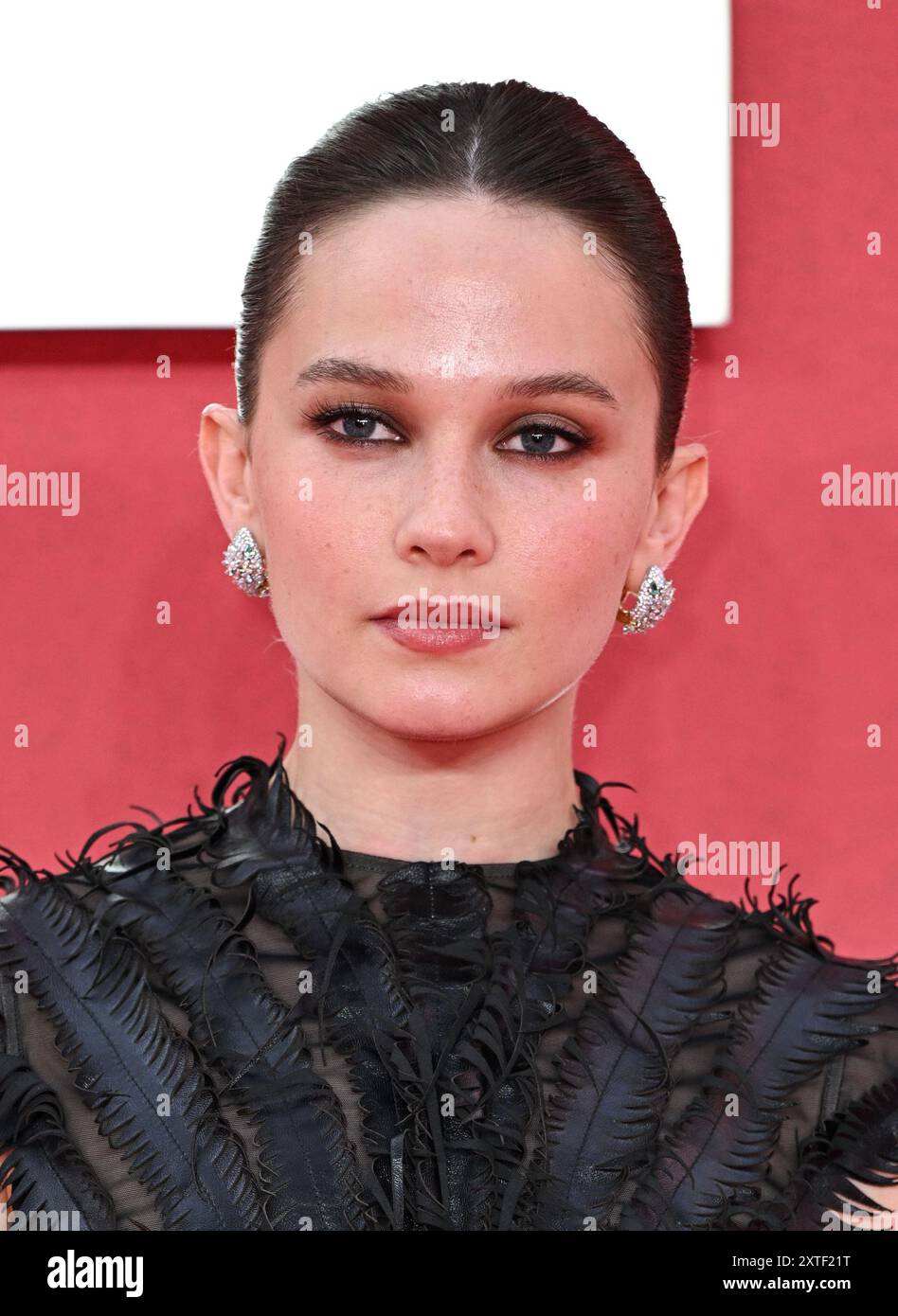 London, Großbritannien. August 2024. Cailee Spaeny kommt beim Gala-Event von Alien Romulus in Großbritannien, Cineworld, Leicester Square. Quelle: Doug Peters/EMPICS/Alamy Live News Stockfoto