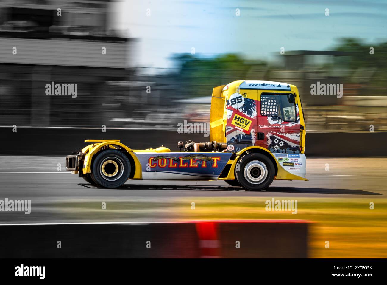 Collett Racing Team Nummer 95 auf dem Doning Park Circuit 11. August in der British Truck Racing Championship Stockfoto