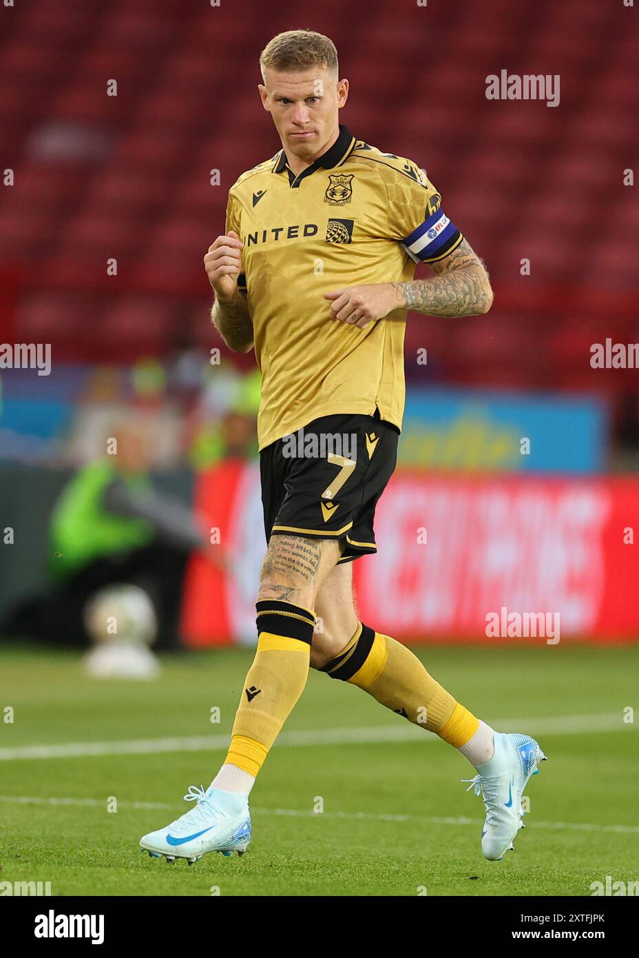 Sheffield, Großbritannien. August 2024. James McClean von Wrexham während des Carabao Cup-Spiels in der Bramall Lane, Sheffield. Der Bildnachweis sollte lauten: Simon Bellis/Sportimage Credit: Sportimage Ltd/Alamy Live News Stockfoto