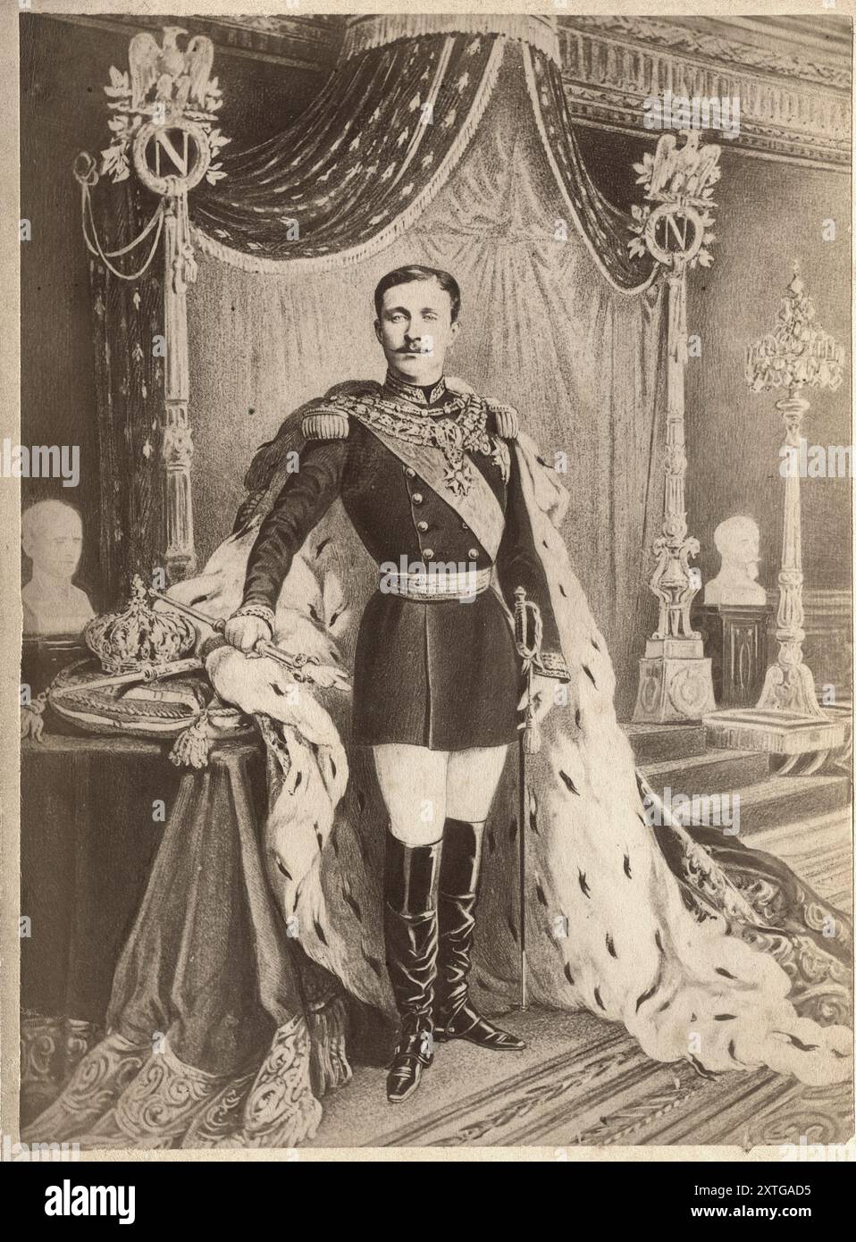 Prinz Impérial Louis Napoléon Bonaparte, um 1875 Stockfoto