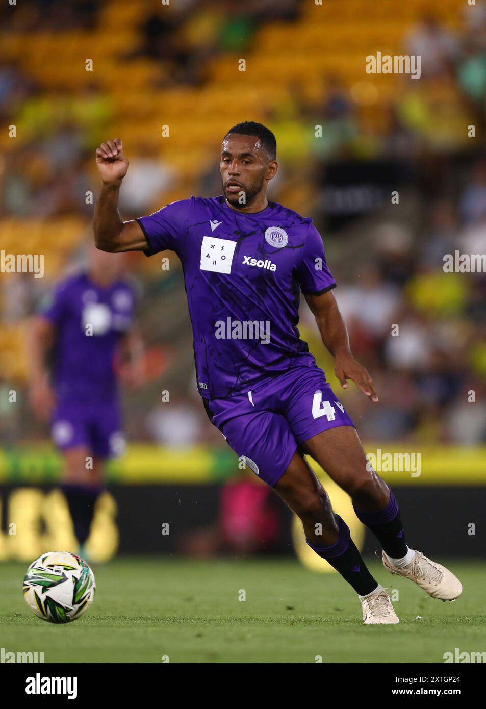 Nathan Thompson von Stevenage - Norwich City V Stevenage, Carabao Cup, Carrow Road, Norwich, Großbritannien - 13. August 2024 nur redaktionelle Verwendung - es gelten Einschränkungen bei DataCo Stockfoto