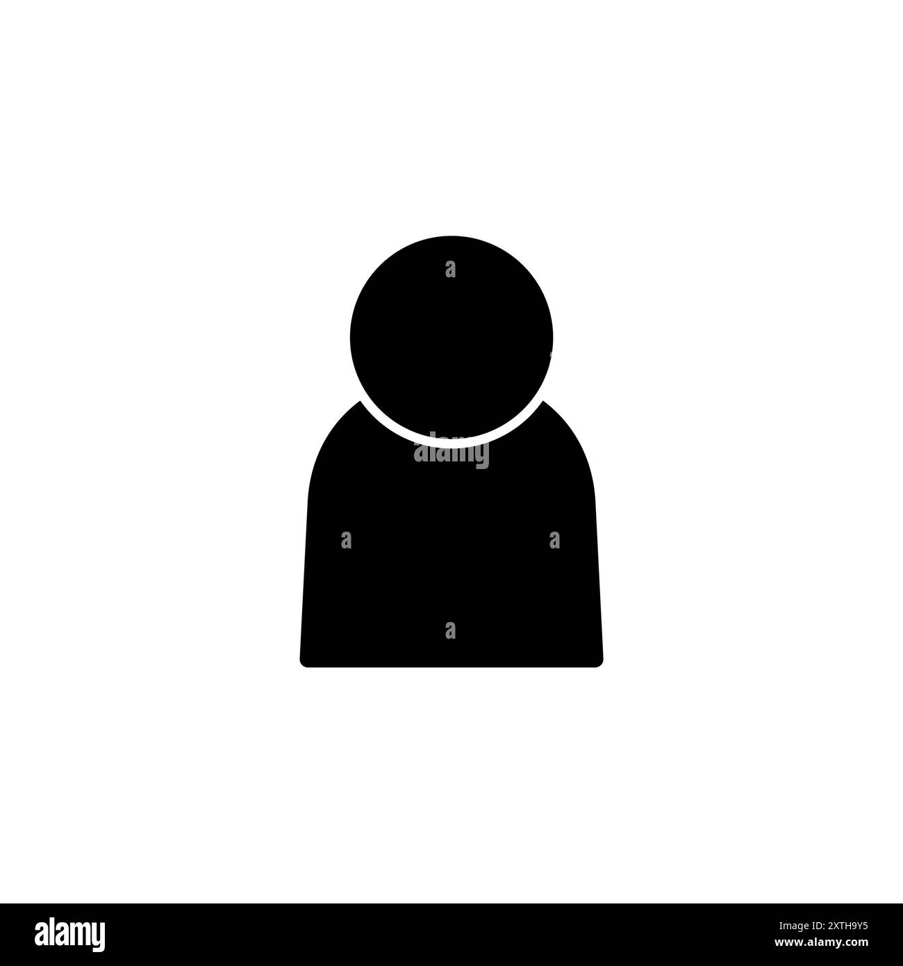 Design des Benutzersymbols. Personenzeichen und -Symbol. Personensymbol. Stock Vektor
