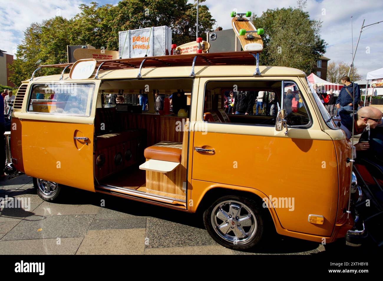 1976 Volkswagen Typ 2 Combi, Greenwich, London, England. Stockfoto