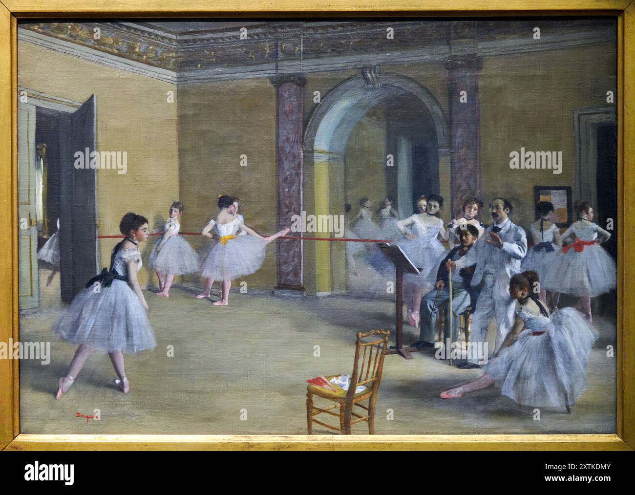 Edgar Degas (Paris 1834 - Paris 1917), Le Foyer de la danse à l'Opéra de la rue Le Peletie, 1872, Musée d'Orsay, Paris, Frankreich Stockfoto