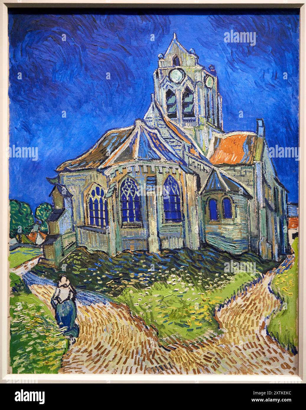 Vincent Van Gogh (Groot Zundert (Pays-Bas) 1853 - Auvers-sur-Oise 1890), die Kirche in Auvers-sur-Oise, View of the Chevet, 1890, Musée d'Orsay, Paris Stockfoto