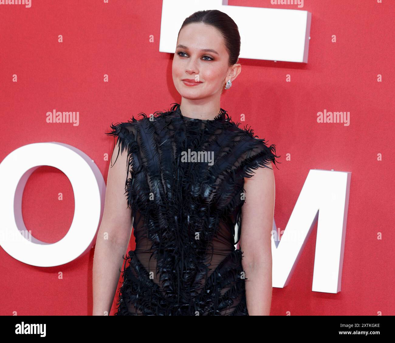 London, Großbritannien. August 2024. Cailee Spaeny nimmt am Gala-Event Alien: Romulus UK im Londoner Leicester Square Teil. Quelle: SOPA Images Limited/Alamy Live News Stockfoto