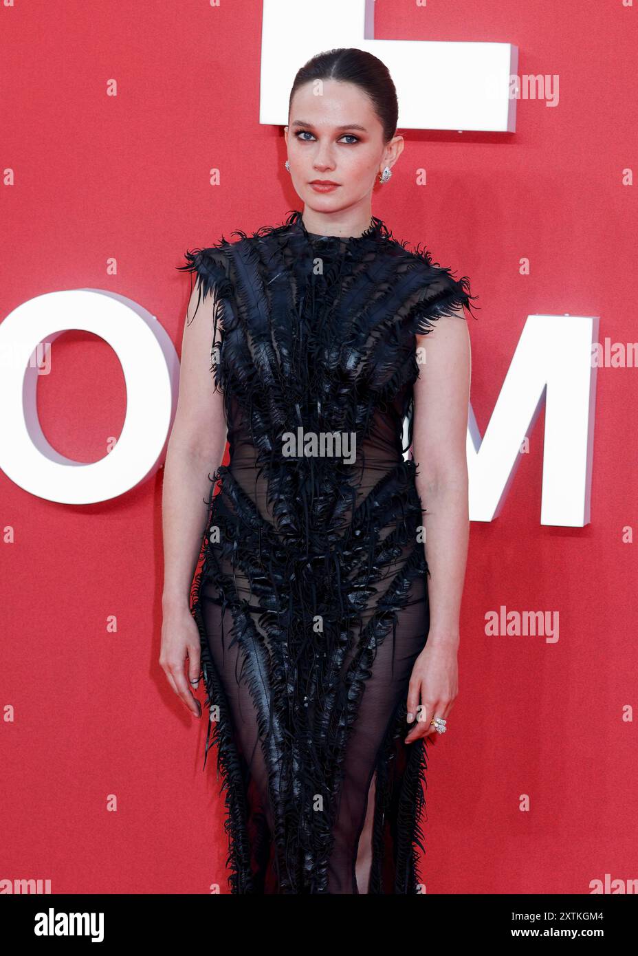 London, Großbritannien. August 2024. Cailee Spaeny nimmt am Gala-Event Alien: Romulus UK im Londoner Leicester Square Teil. Quelle: SOPA Images Limited/Alamy Live News Stockfoto