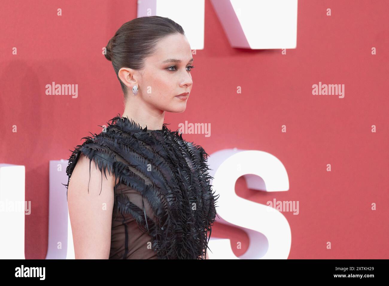 London, Großbritannien, 14. August 2024. Cailee Spaeny nimmt am 14. August 2024 an der Alien Romulus UK Gala Event in Cineworld am Leicester Square in London Teil. Quelle: S.A.M./Alamy Live News Stockfoto