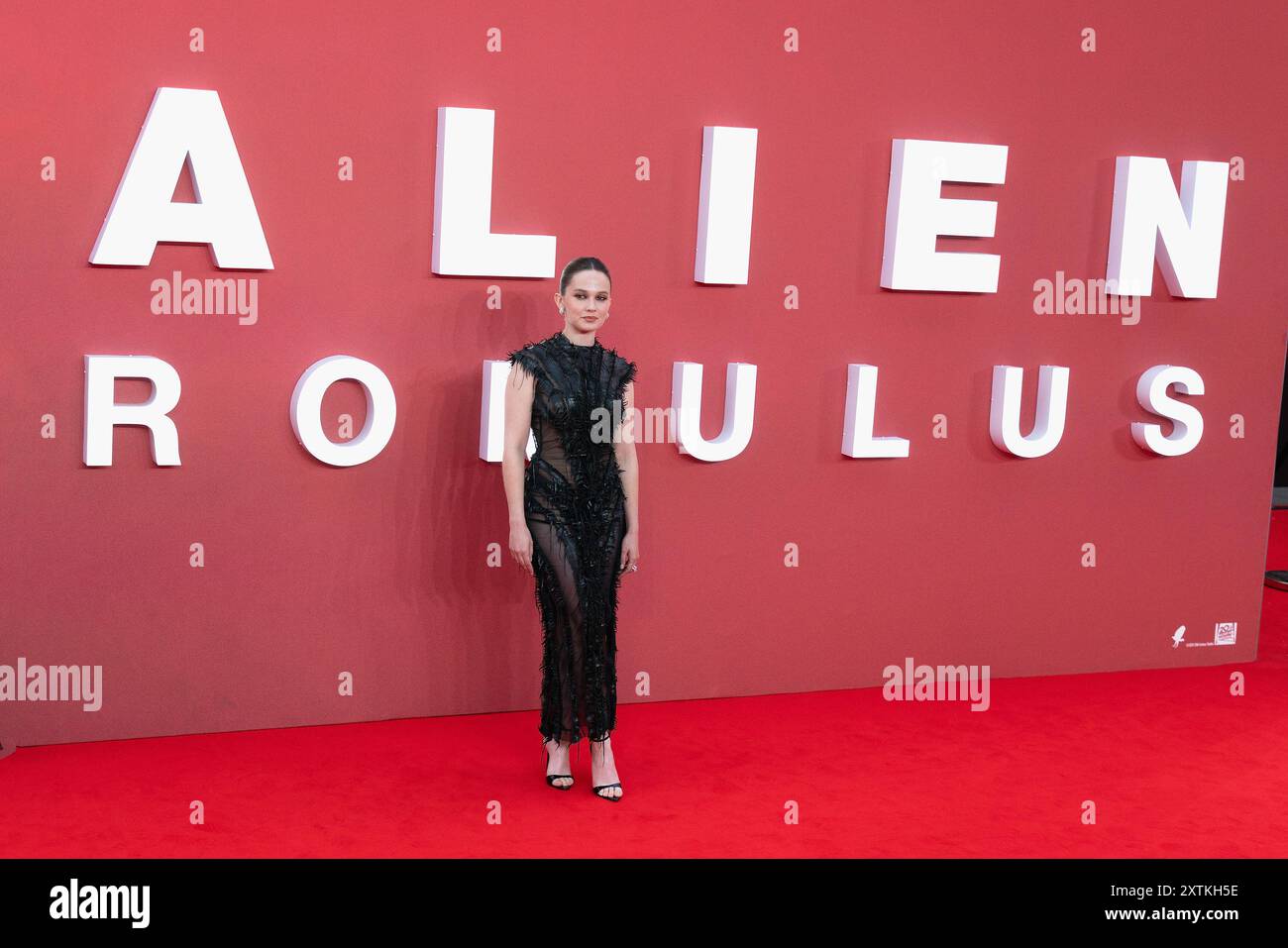 London, Großbritannien, 14. August 2024. Cailee Spaeny nimmt am 14. August 2024 an der Alien Romulus UK Gala Event in Cineworld am Leicester Square in London Teil. Quelle: S.A.M./Alamy Live News Stockfoto