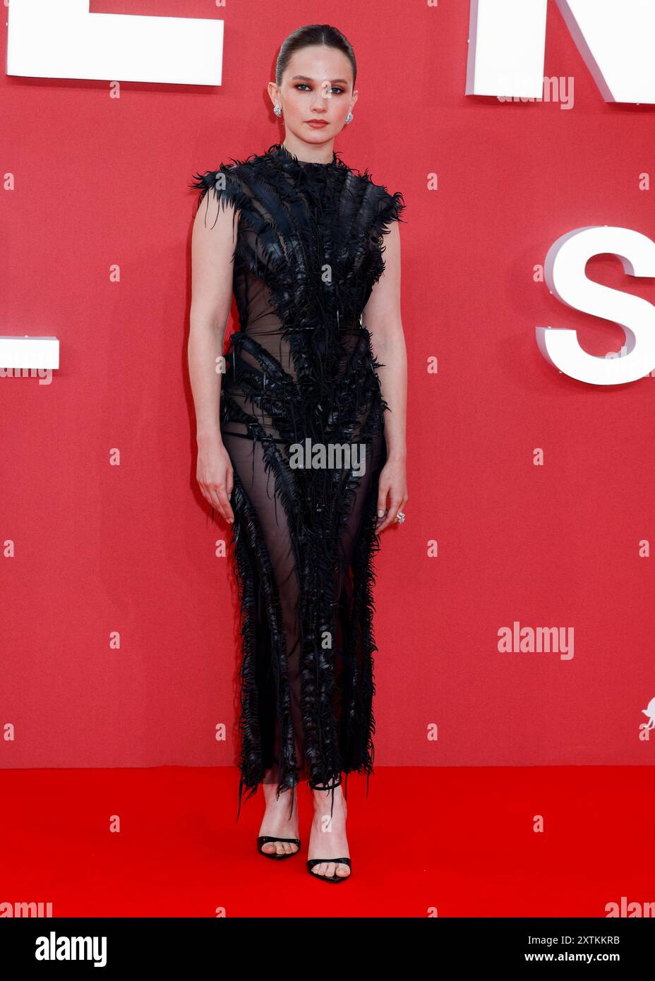 London, Großbritannien. August 2024. Cailee Spaeny nimmt am Gala-Event Alien: Romulus UK im Londoner Leicester Square Teil. (Foto: Cat Morley/SOPA Images/SIPA USA) Credit: SIPA USA/Alamy Live News Stockfoto