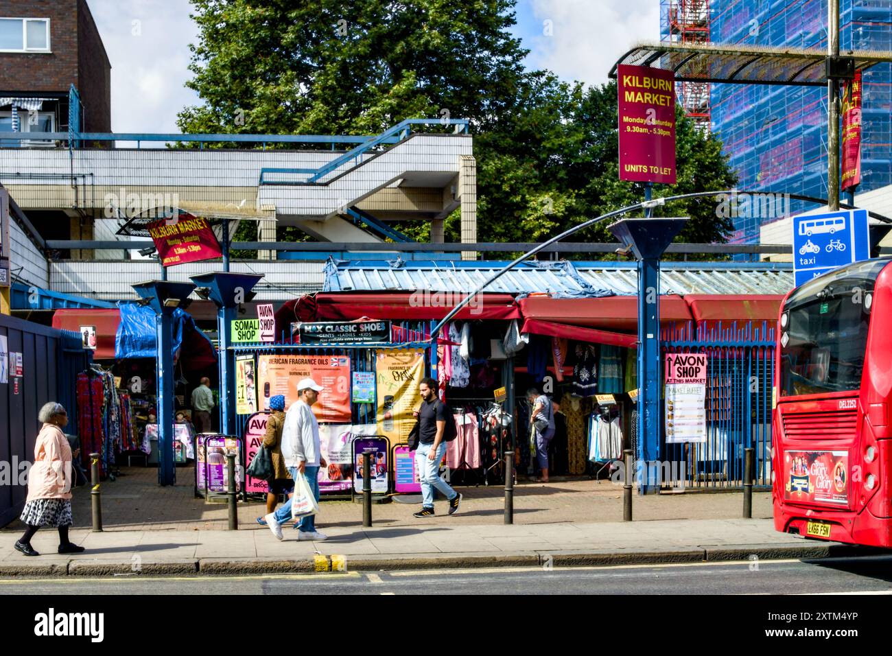 Kilburn Market, Kilburn High Road, Borough Of Brent, London, England, GROSSBRITANNIEN Stockfoto