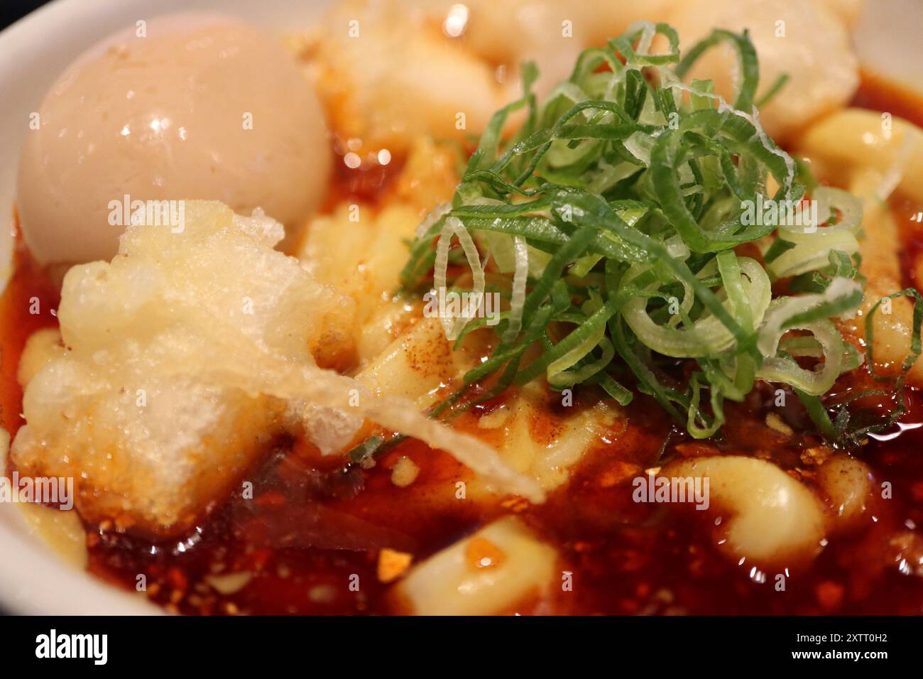 Japanische Küche: Gewürzte Curry-Udon-Nudeln in Tokio, Japan Stockfoto