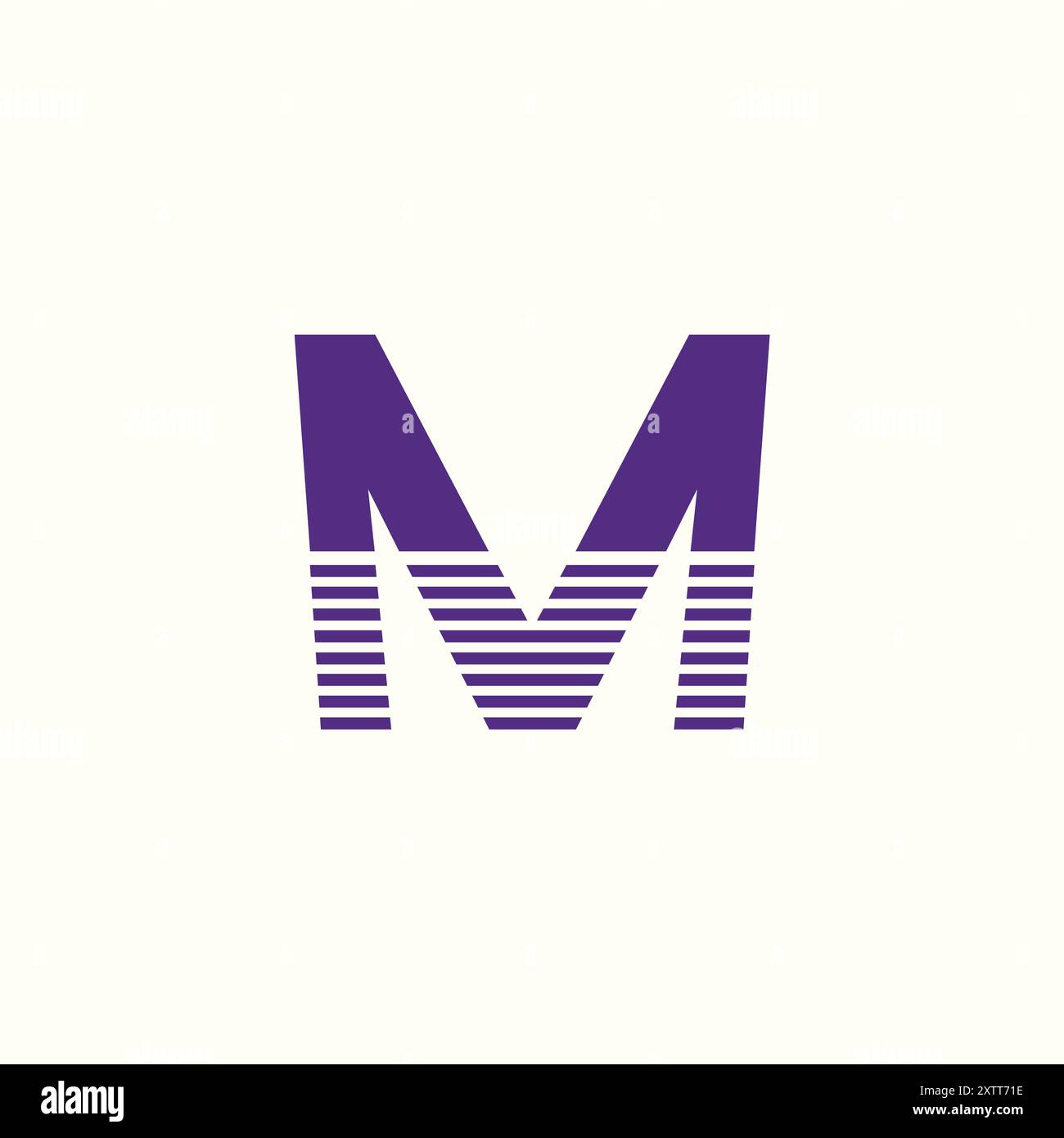 Kreatives, modernes M-Letter-Logo Stock Vektor