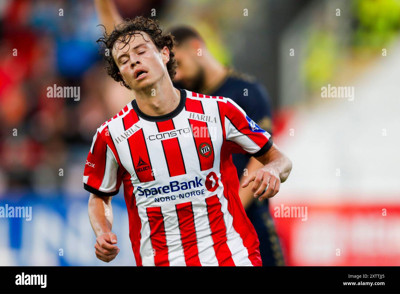 Tromso 20240815. Tromso Leo Cornic hat sein Tor während des Spiels der Europa Conference League zwischen Tromso und dem Scottish Kilmarnock FC in der Romssa Arena verwehrt. Foto: Rune Stoltz Bertinussen / NTB Stockfoto