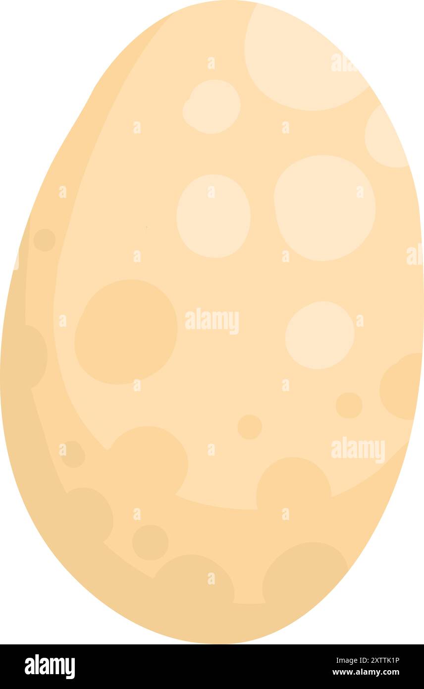 Backzutat. Cartoon Küche Essen für Gebäck und süße Bäckerei, frisches Ei. Vektor isoliert. Produkt zum Backen von Gebäck Stock Vektor