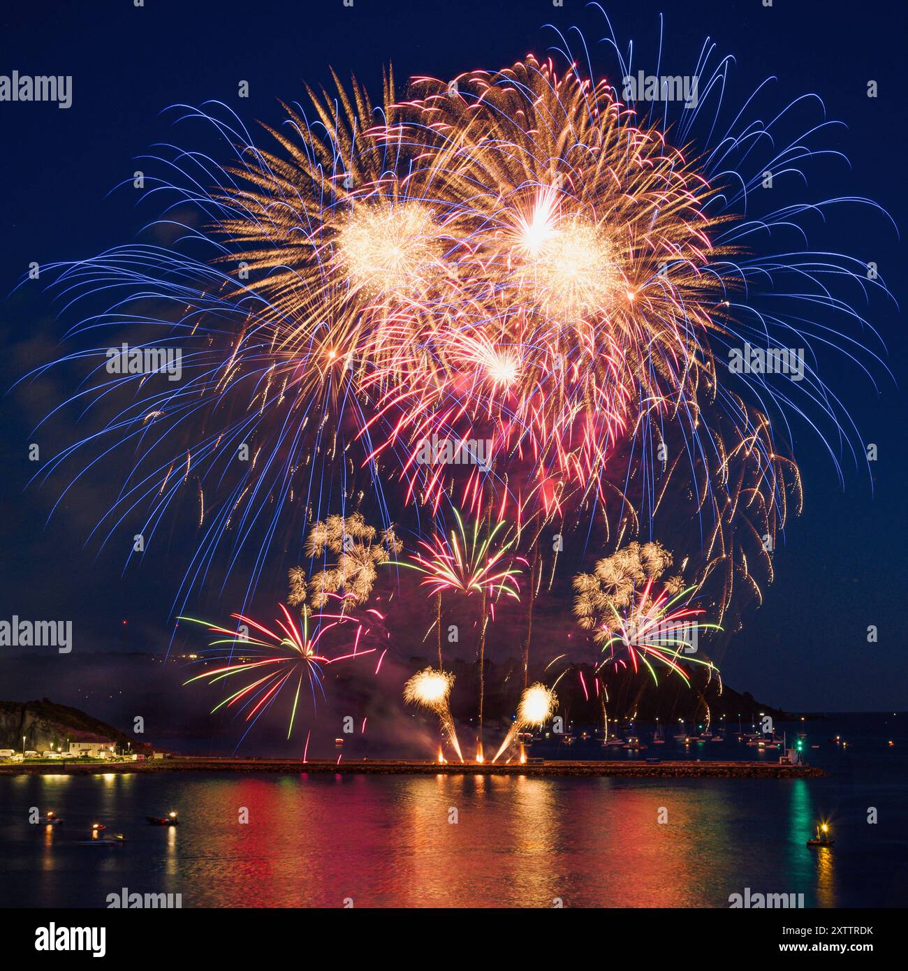 Feuerwerk, British Firework Championships, Plymouth, Devon, England Stockfoto