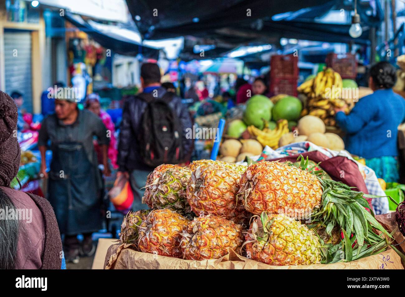 Freiluftmarkt, Santa Cruz del Quiché, Guatemala, Mittelamerika Stockfoto Freiluftmarkt, Santa Cruz del Quiché, Guatemala, Mittelamerika Stockfoto