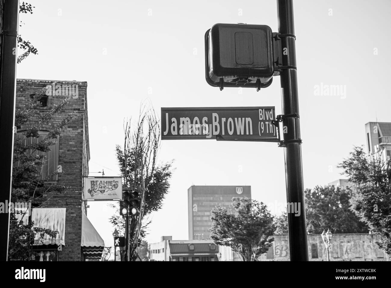 Stadtzentrum Von Augusta, Georgia Stockfoto Stadtzentrum Von Augusta, Georgia Stockfoto