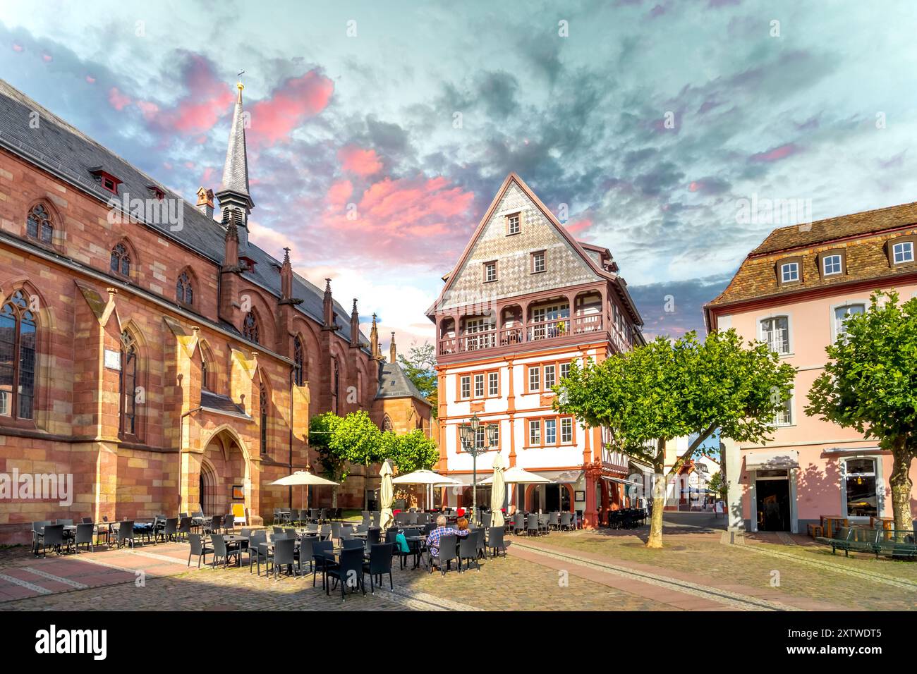 Altstadt von Neustadt an der Weinstraße Stockfoto