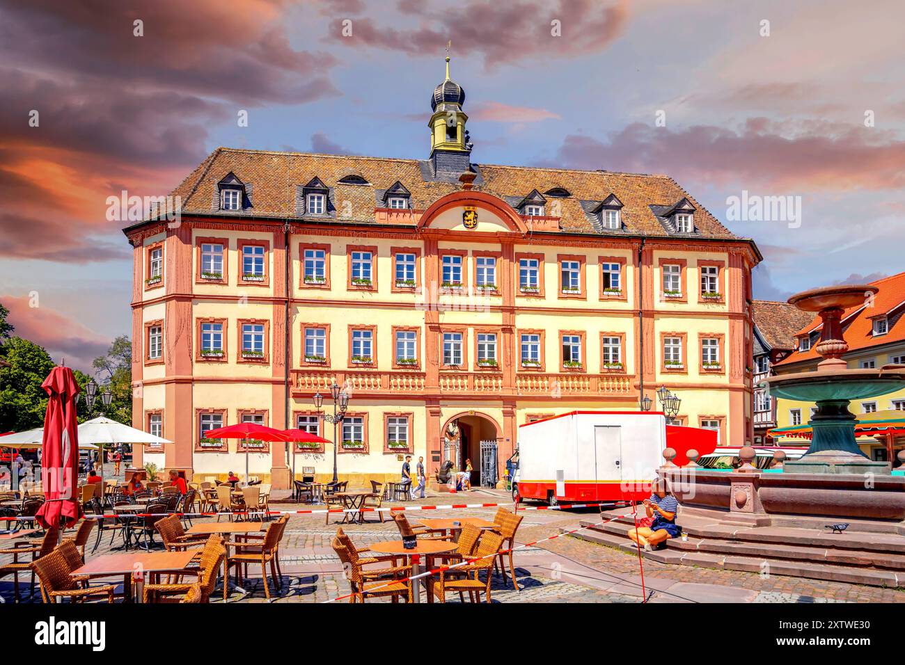 Altstadt von Neustadt an der Weinstraße Stockfoto