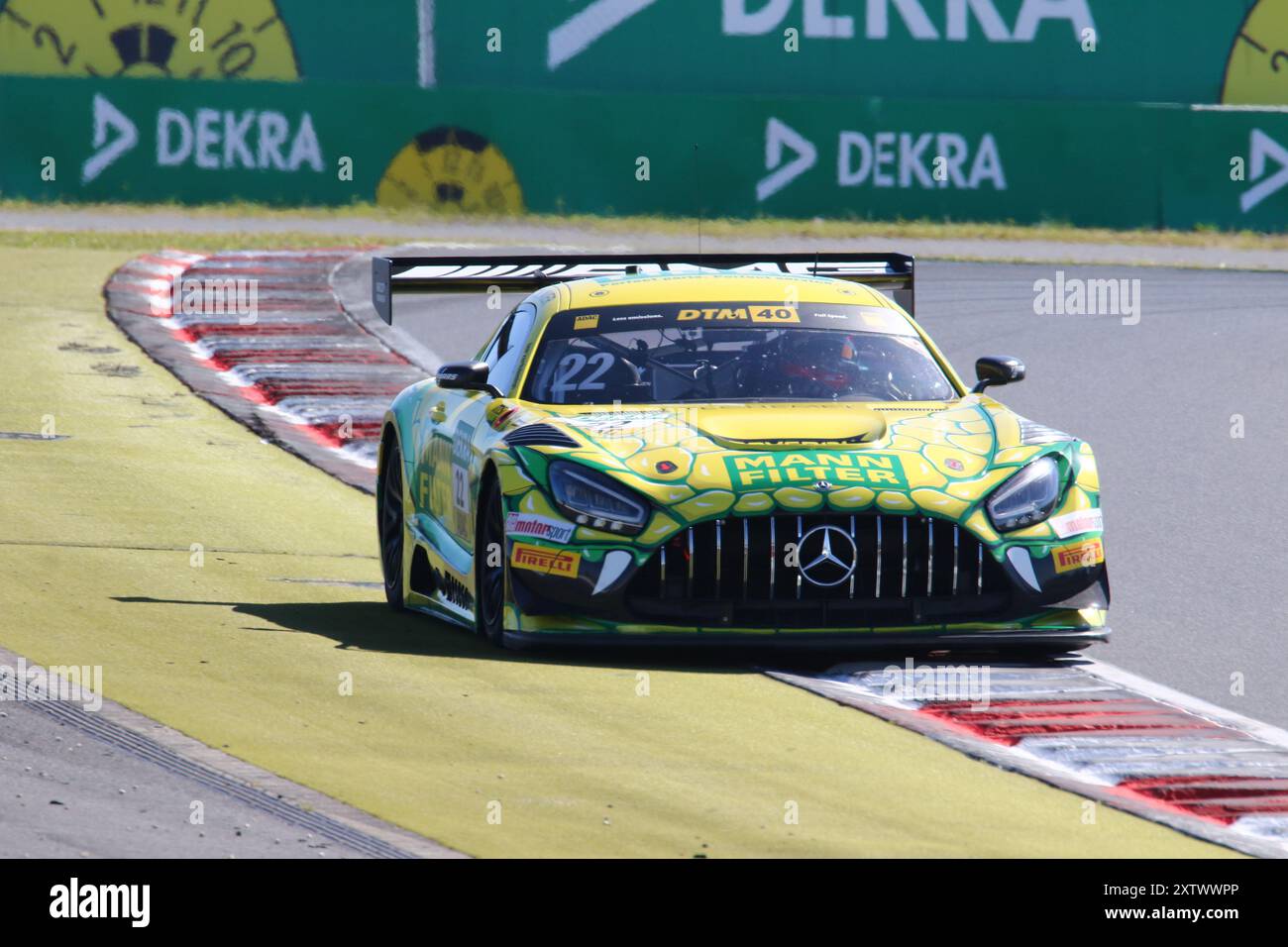 Lucas Auer (AUT), #22, Mercedes-AMG GT3 Evo, Team: WINWARD Racing (DEU), Motorsport, DTM 2024, DTM05, Training, Freitag, Nürnberg, Deutschland, 16.08.2024 Foto: Eibner-Pressefoto/Jürgen Augst Stockfoto