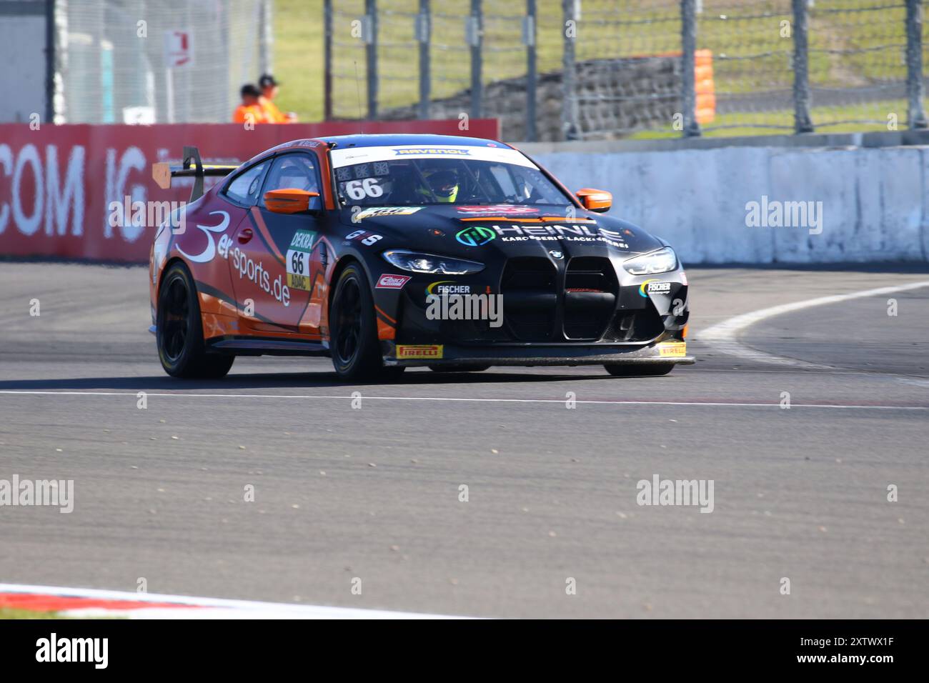 Philip Wiskirchen (DEU) / Markus Eichele (DEU), #66, BMW M4 GT4, Team: ME Motorsport (DEU), Motorsport, ADAC GT4 Deutschland, 2024, Lauf 4, Nürnberg, Nürnburg, Rheinland-Pfalz, 16.08.2024 Foto: Eibner-Pressefoto/Jürgen Augst Stockfoto