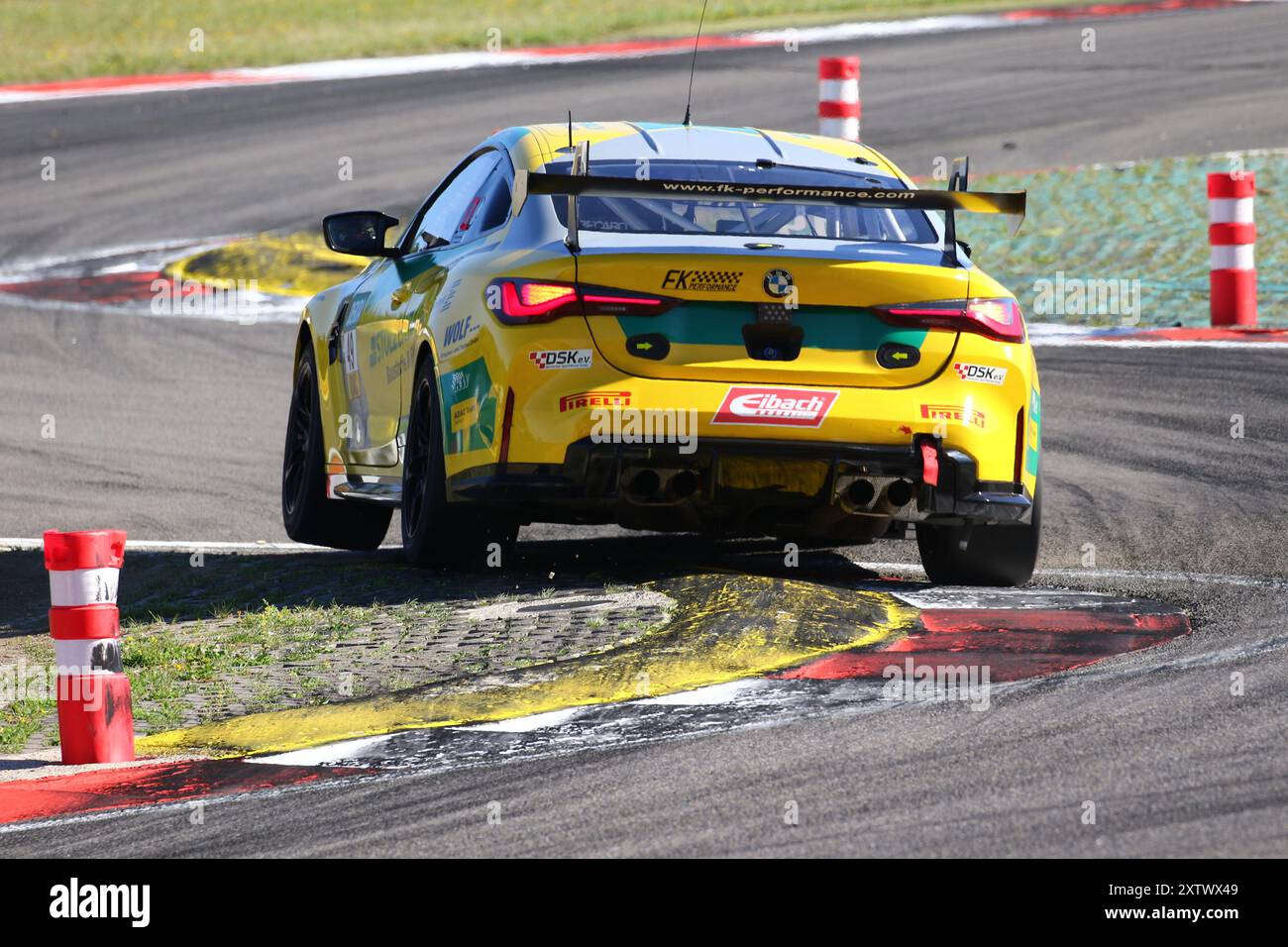 Niels Troeger (DEU) / Joseph Ellerine (ZAF), #49, BMW M4 GT4, Team: FK Performance Motorsport (DEU), Motorsport, ADAC GT4 Deutschland, 2024, Lauf 4, Nürnberg, Nürnburg, Rheinland-Pfalz, 16.08.2024 Foto: Eibner-Pressefoto/Jürgen Augst Stockfoto