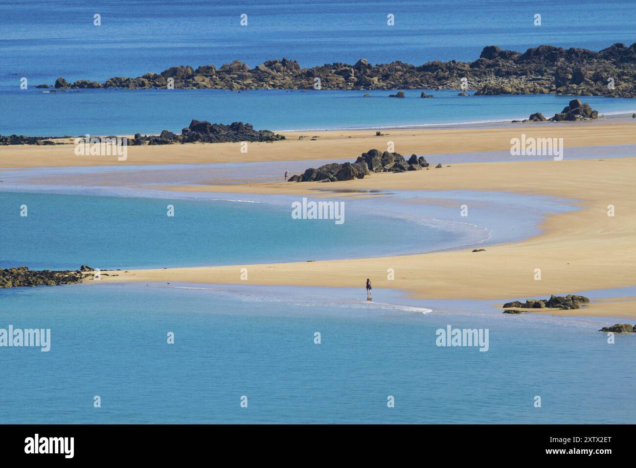 Cotes-d'Armor, auch bekannt als Smaragdküste, Bretagne, Frankreich, Europa Stockfoto