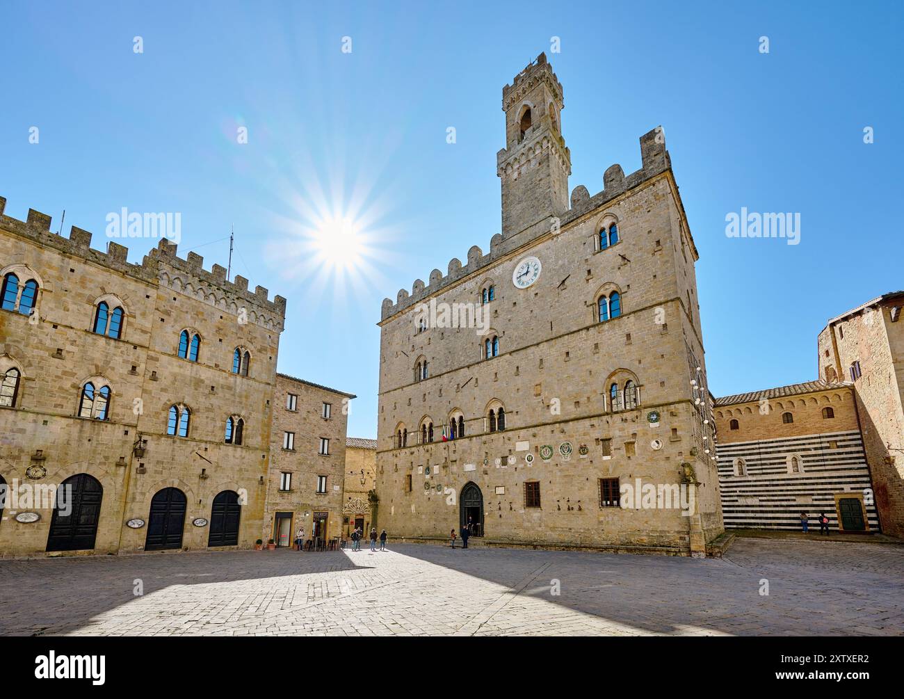 Palazzo dei priori von Volterra, Toskana, Italien Stockfoto