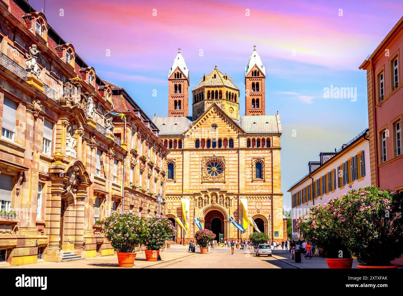 Altstadt von Speyer, Deutschland Stockfoto