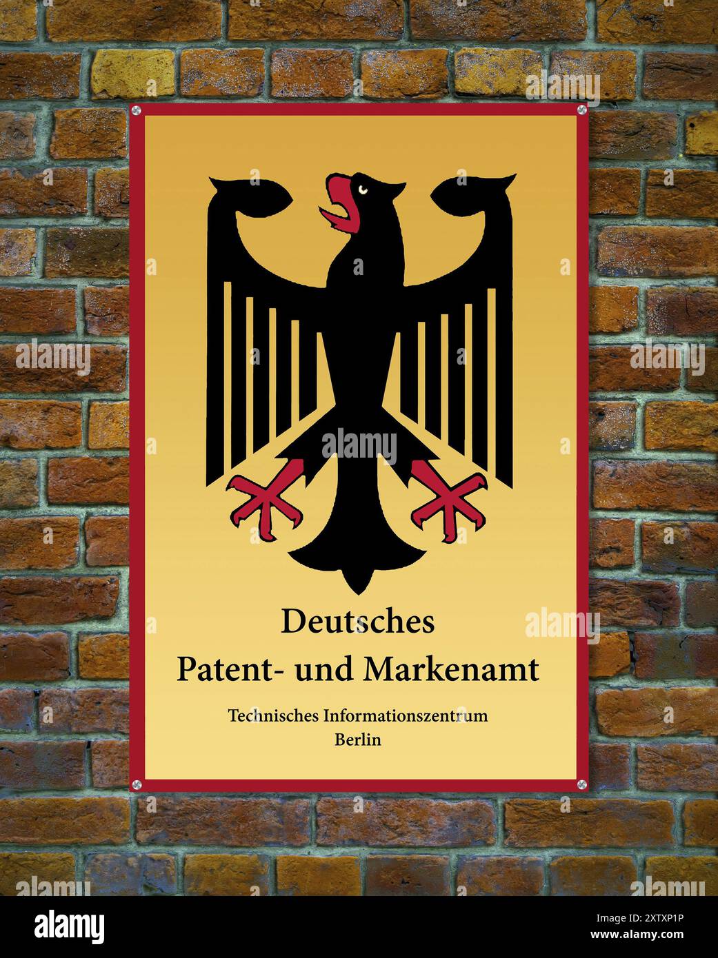 Bundesadler, Behörde, Deutsches Patent- und Markenamt, Berlin, Bundesrepublik Deutschland Stockfoto