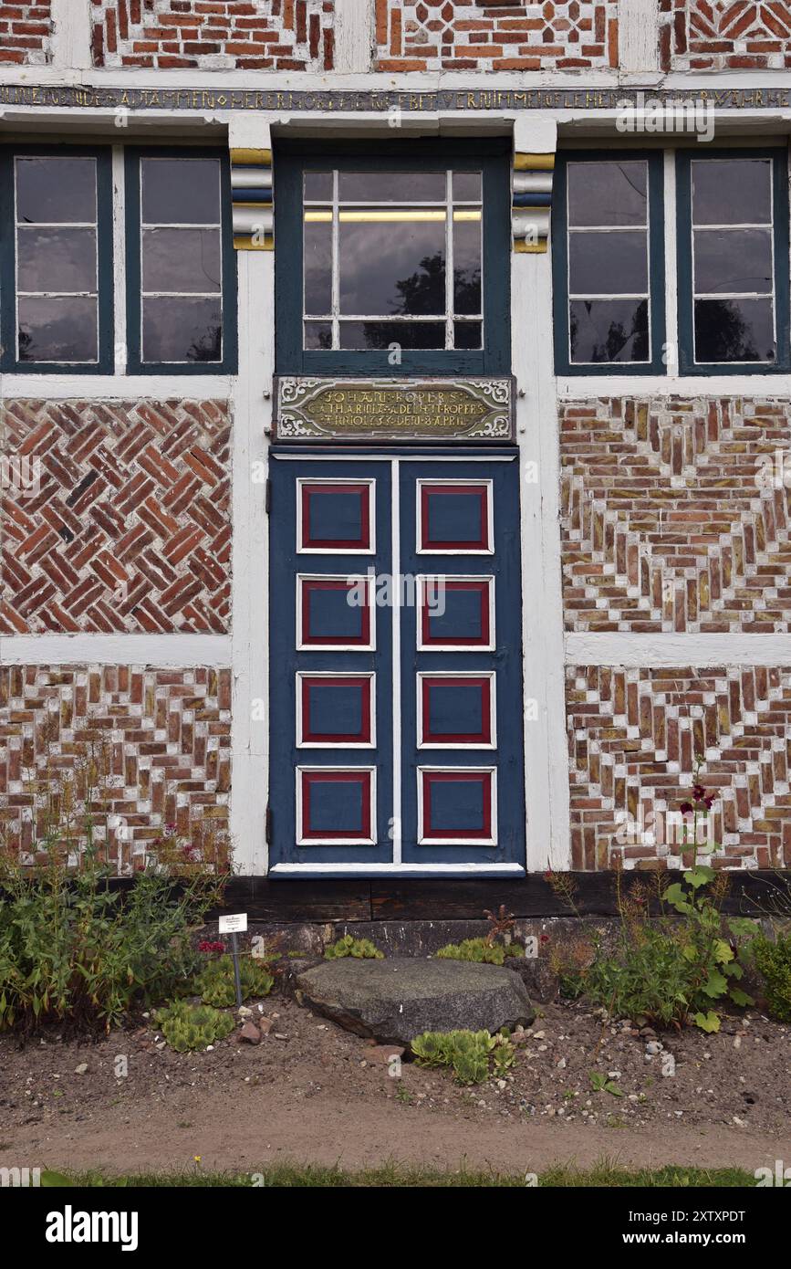 Europa, Deutschland, Niedersachsen, Metropolregion Hamburg, Hansestadt Stade, Museumsinsel, Freilichtmuseum Stade, Altlaender Haus, Wedding do Stockfoto