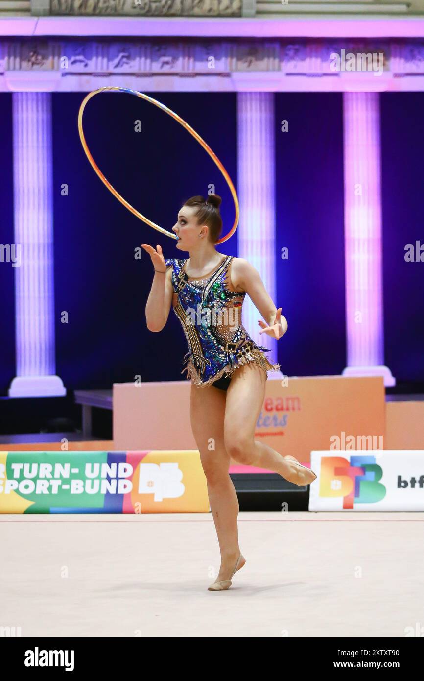 03. September 2023, Berlin, Deutschland, Margarita Kolosov, Olympiasiegerin, rhythmische Gymnastik, 2. Juli 2023, Berlin, Teammeister 2023, Felix Wolf Stockfoto