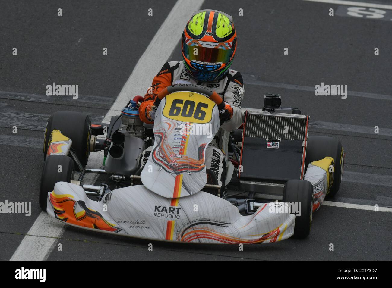 Bernardo Bernoldi, der Sohn des ehemaligen Formel-1-Fahrers Enrique Bernoldi. Stockfoto