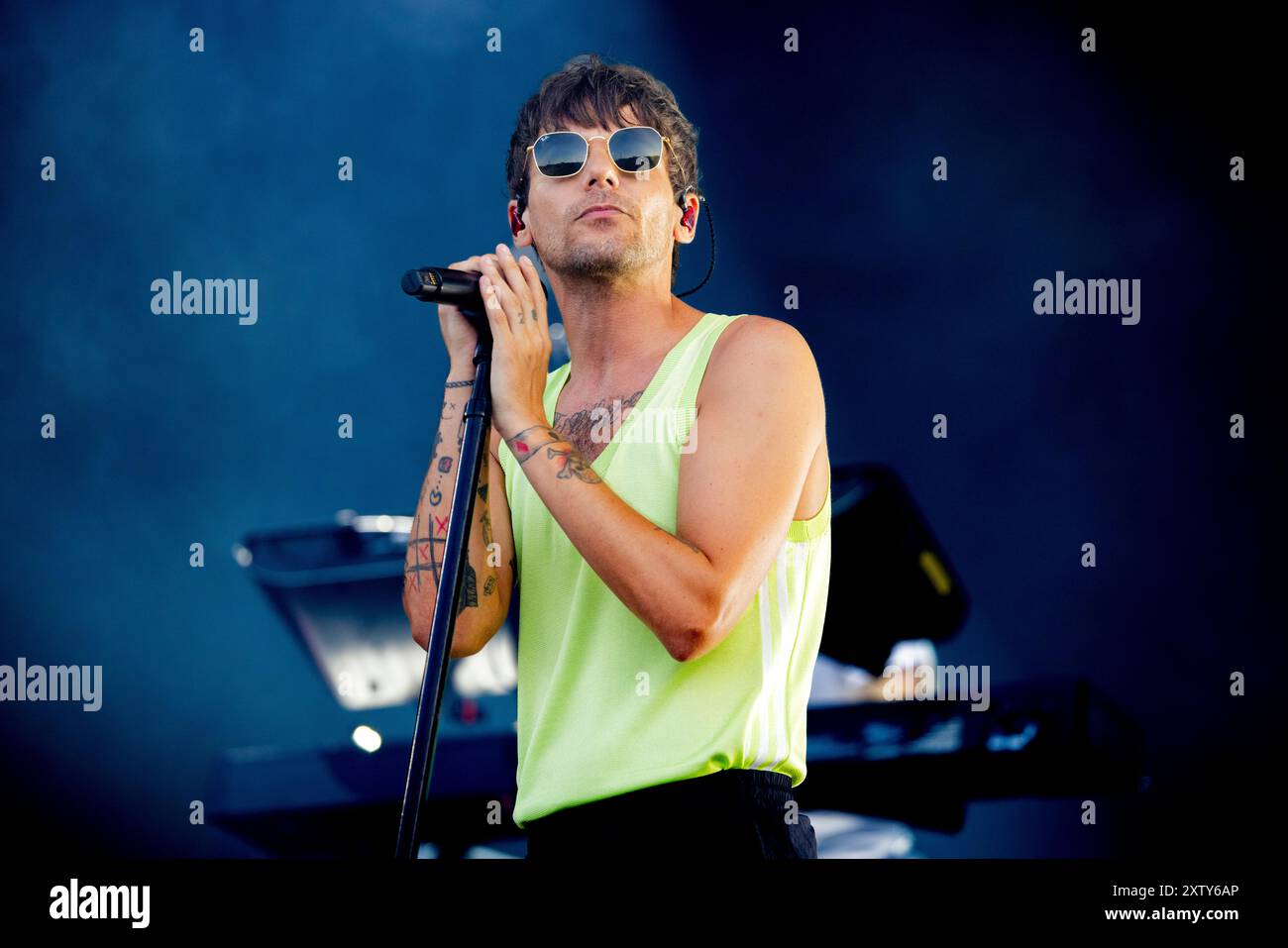 Ungarn 10 August 2024 Louis Tomlinson - Ex One Direction - Live beim Sziget Festival in Budapest © Andrea Ripamonti / Alamy Stockfoto