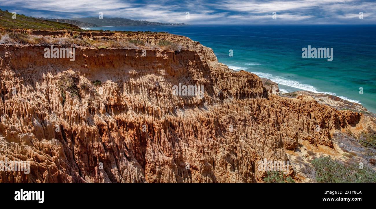 Razor Point Badlands, Torrey Pines State Reserve, La Jolla, CA Stockfoto