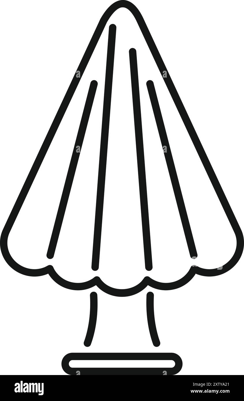 Nukleare Explosion mit Pilzwolke, die vom Boden aufsteigt und eine Rauchspur hinterlässt Stock Vektor