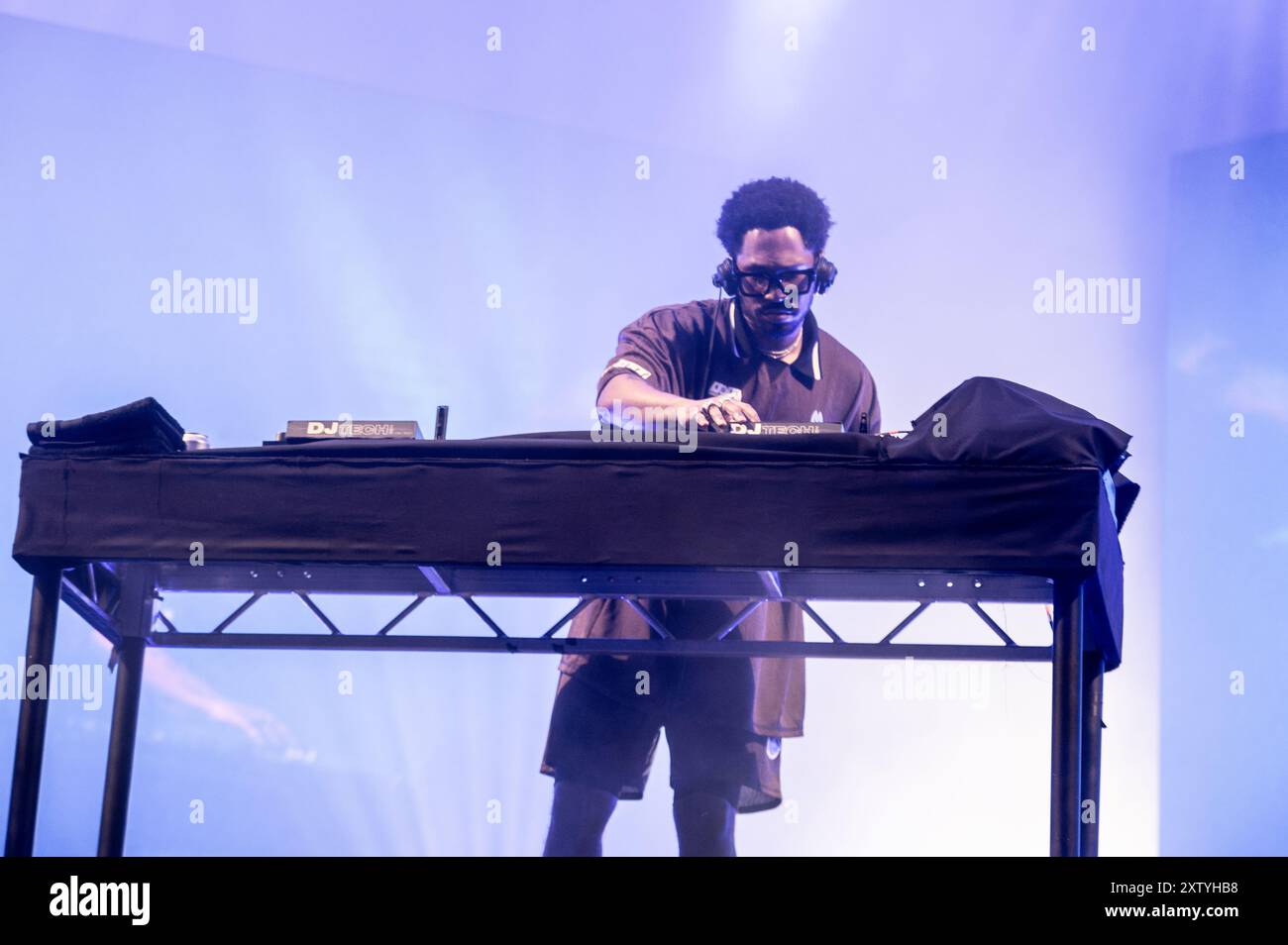 London, Vereinigtes Königreich. August 2024. Kaytranada beendet den Abend beim All Points East Festival. Cristina Massei/Alamy Live News Stockfoto