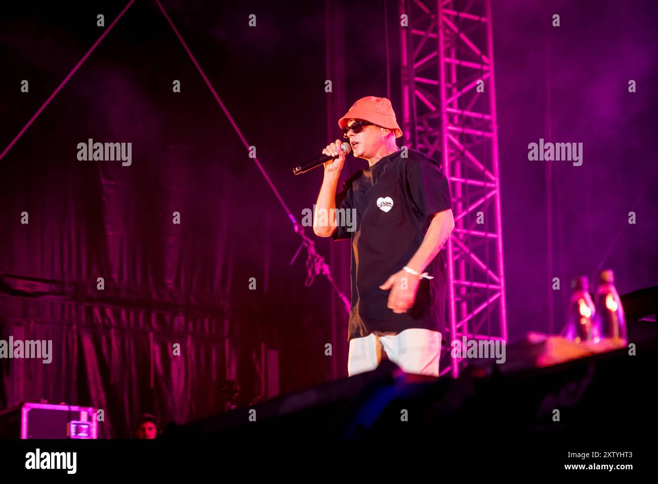 Der deutsche Rapper Trettmann Stefan Richter auf dem Highfield 2024 ...