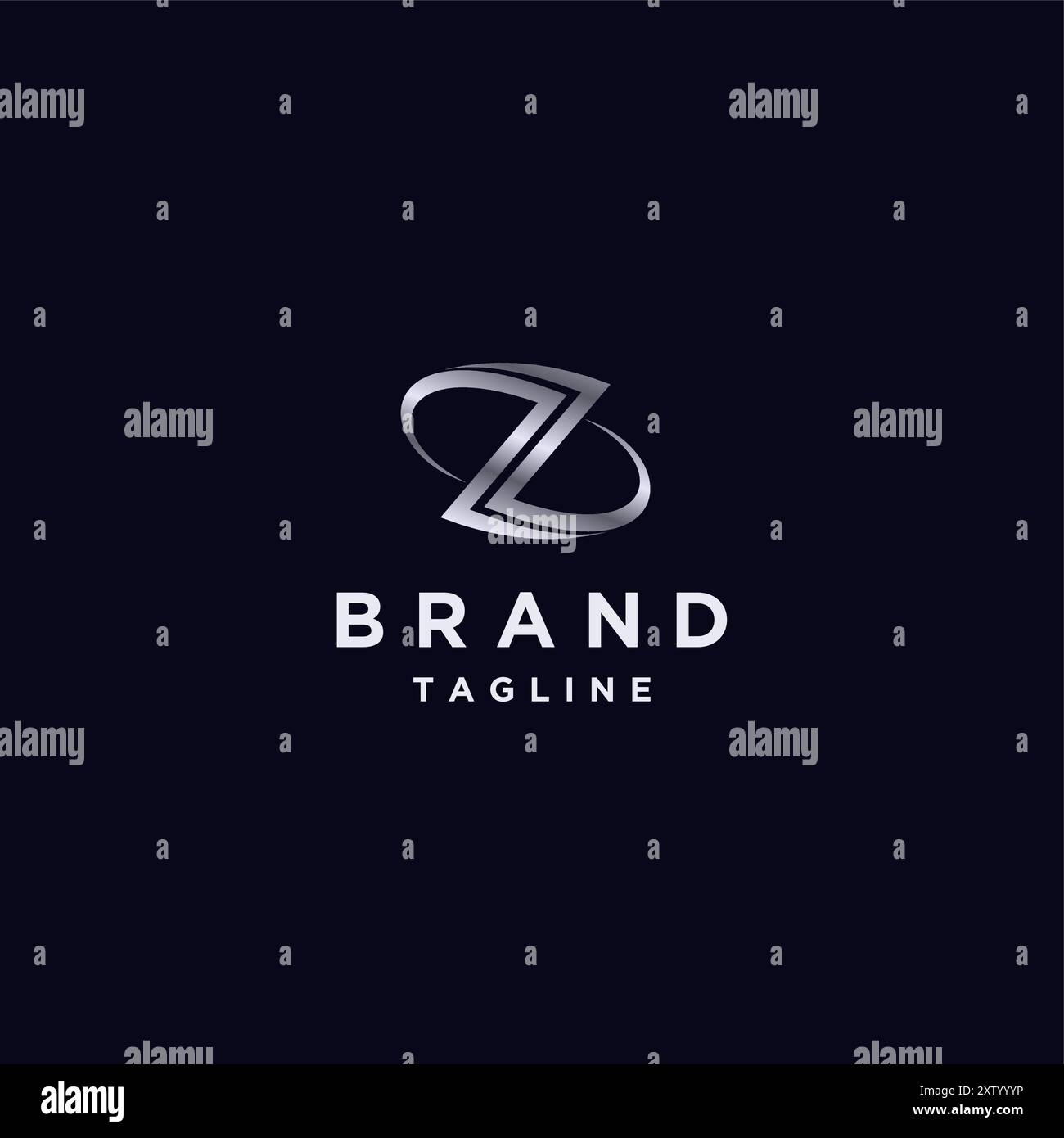 Minimalistisches Initial Letter Z Logo Design. Dynamic Lines Initial Letter Z Logodesign. Stock Vektor