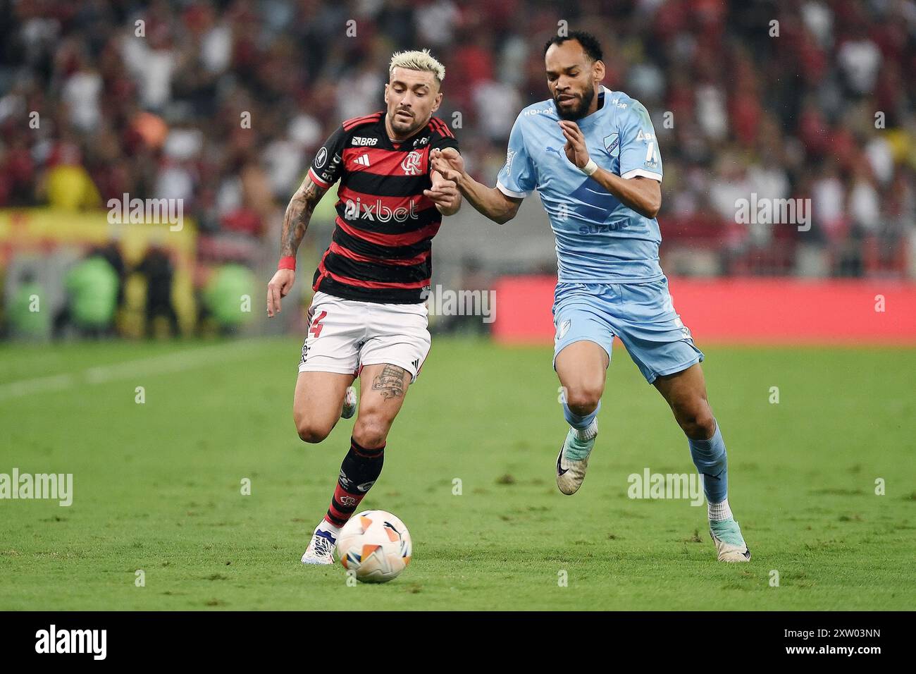 Rio de Janeiro, Brasilien, 15. August 2024. Fußballspiel Flamengo gegen Bolivar für die Copa CONMEBOL Libertadores im Stadion Maracanã. Stockfoto