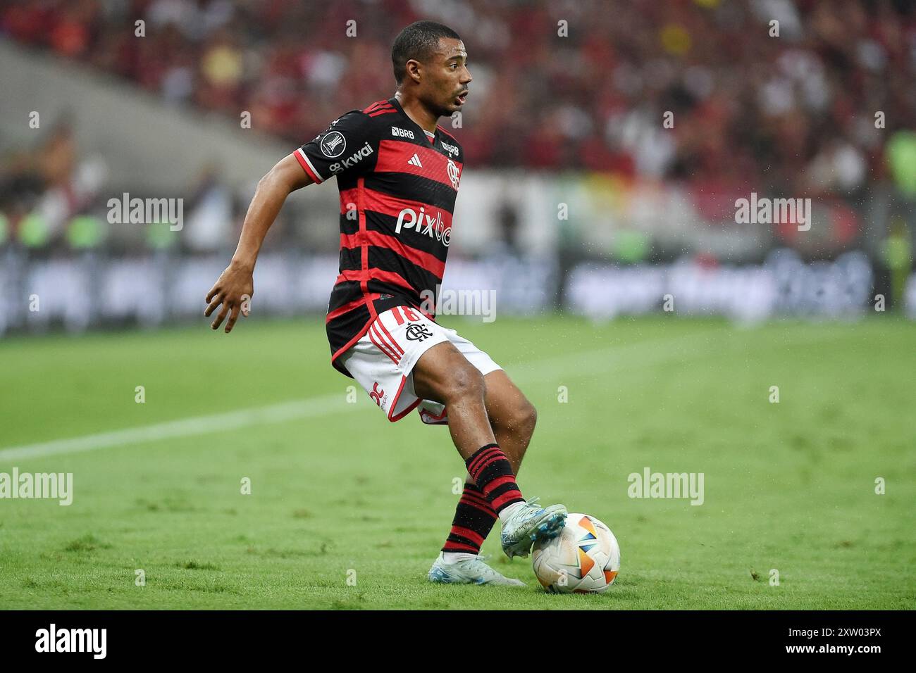 Rio de Janeiro, Brasilien, 15. August 2024. Fußballspiel Flamengo gegen Bolivar für die Copa CONMEBOL Libertadores im Stadion Maracanã. Stockfoto