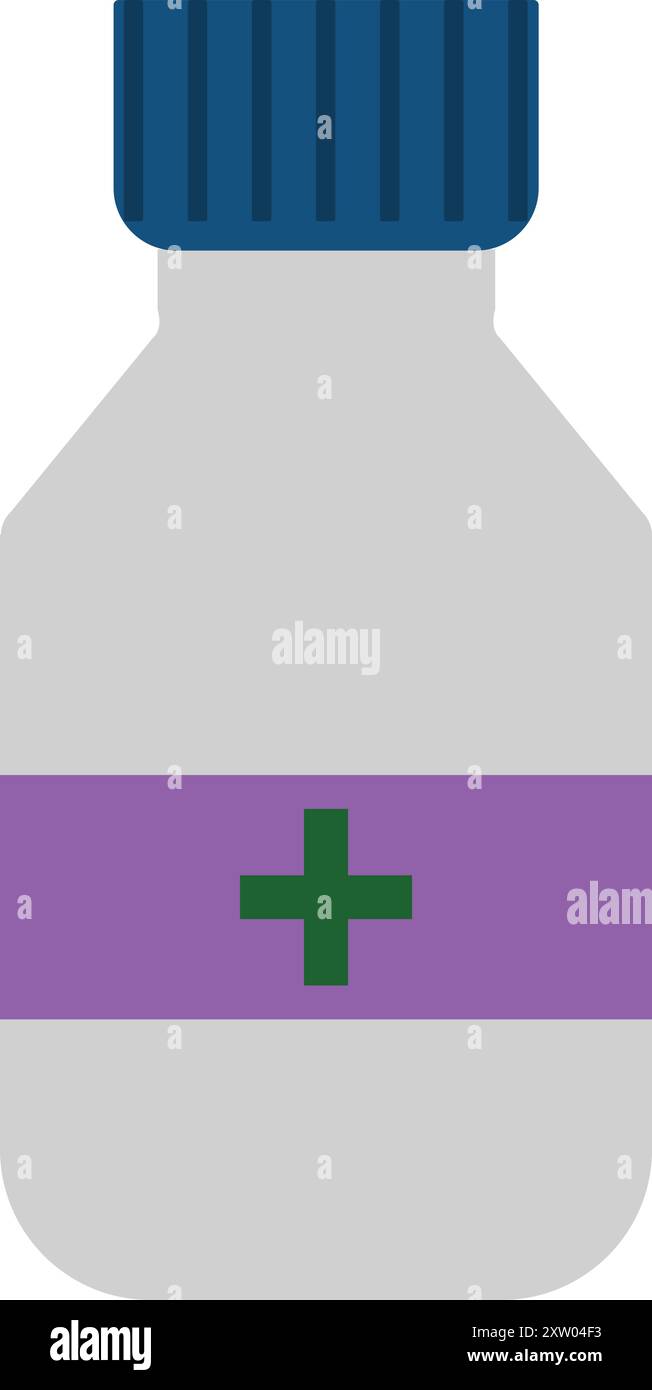 Medizin Icon, medizinische Kapsel und Medikamente, Gesundheitswesen und Medizin, pharmazeutische Symbole, Medizin Flasche Stock Vektor