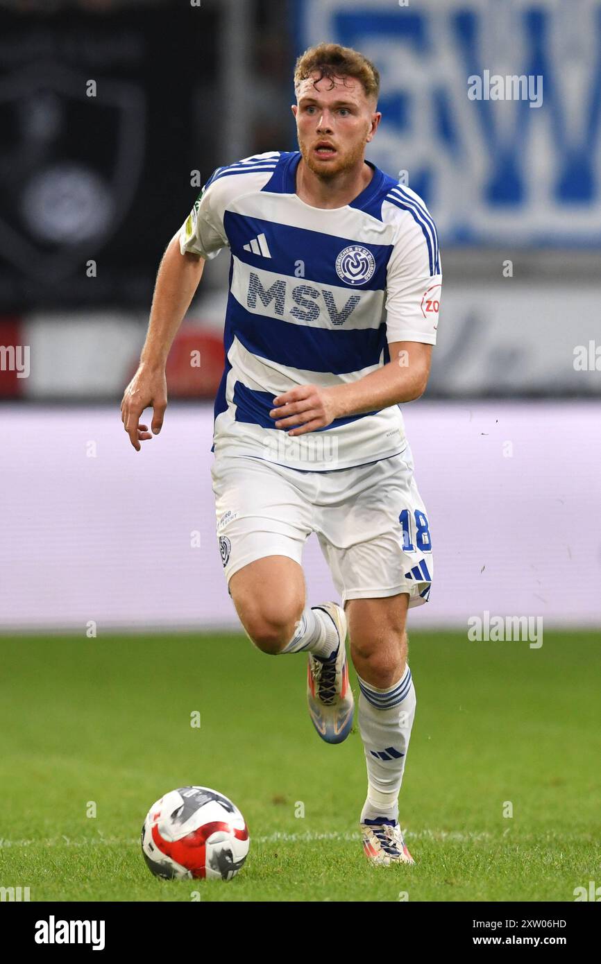 Steffen Meuer ( MSV Duisburg ). GER, MSV Duisburg vs. SV Eintracht Hohkeppel, Fussball, Regionalliga West, 4. Spieltag, Spielzeit 2024/2025, 16.08.2024 DFL/DFB-VORSCHRIFTEN VERBIETEN JEDE VERWENDUNG VON FOTOGRAFIEN ALS BILDSEQUENZEN UND/ODER QUASI-VIDEO Foto: Eibner-Pressefoto/Thomas Thienel Stockfoto