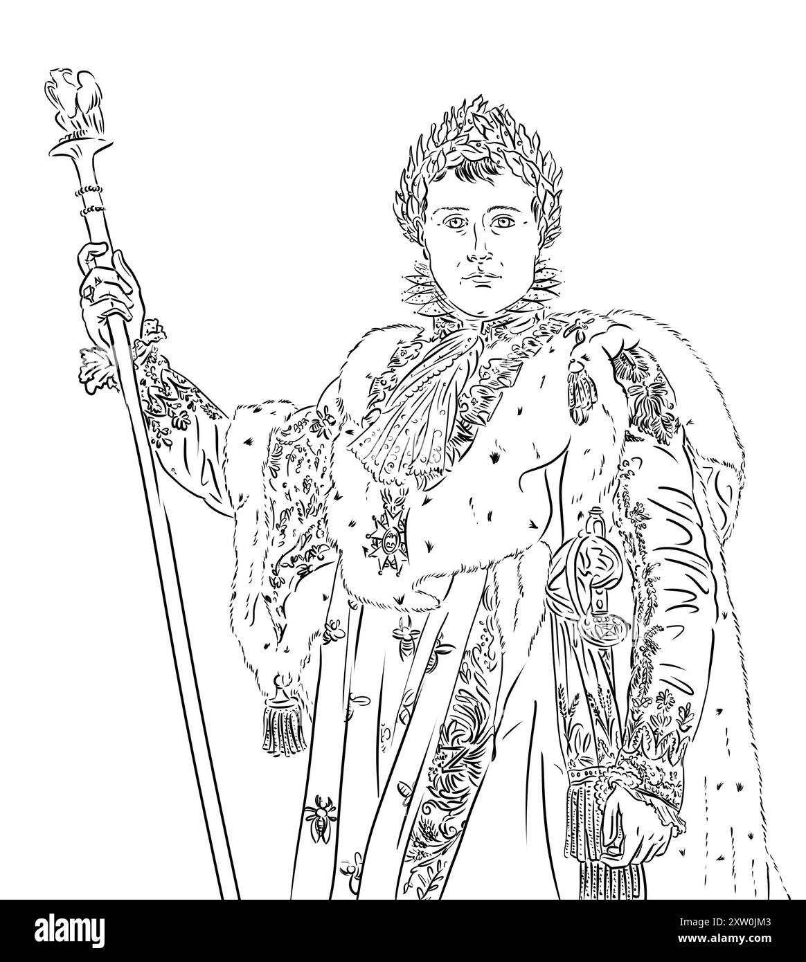 Porträt von Napoleon 1., französischer Kaiser Stockfoto