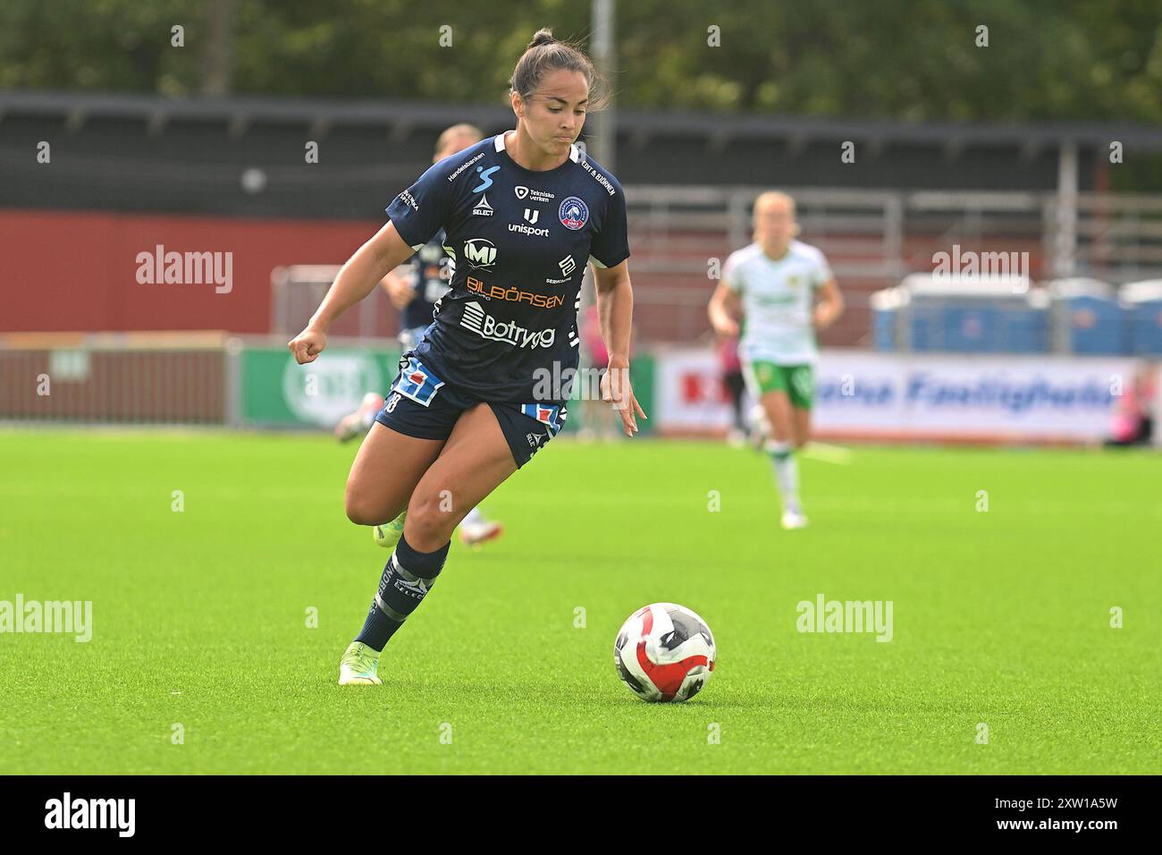 Vallingby, Schweden, 17. August 2024: Michelle de Jongh (18 Linkoping FC) im Spiel in der schwedischen Liga OBOS Damallsvenskan am 17. August 2024 zwischen Hammarby IF und Linkoping FC bei Grimsta IP in Vallingby (Stockholm), Schweden (Peter Sonander/SPP) Credit: SPP Sport Press Photo. /Alamy Live News Stockfoto