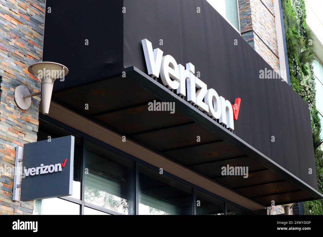 VERIZON amerikanisches Telekommunikationsunternehmen Stockfoto