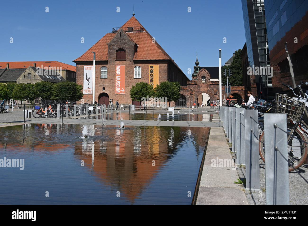 Kopenhagen, Dänemark - 1. August 2024: Das Dänische Kriegsmuseum oder das Königliche Dänische Arsenal Museum (Statens Forsvarshistoriske Museum) in Kopenhagen. Stockfoto